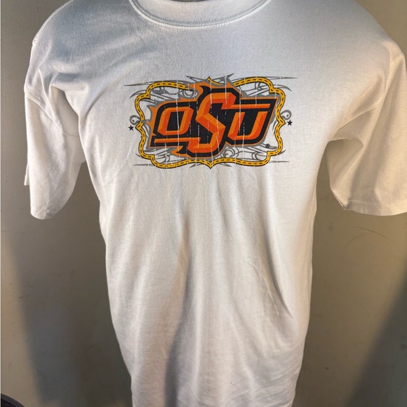 White Graphic Oklahoma State Cowboys T-Shirt(115) - Picture 1 of 10
